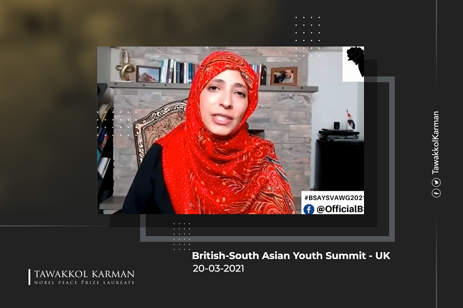 Tawakkol Karman’s Speech at the British-South Asian Youth Summit – UK
